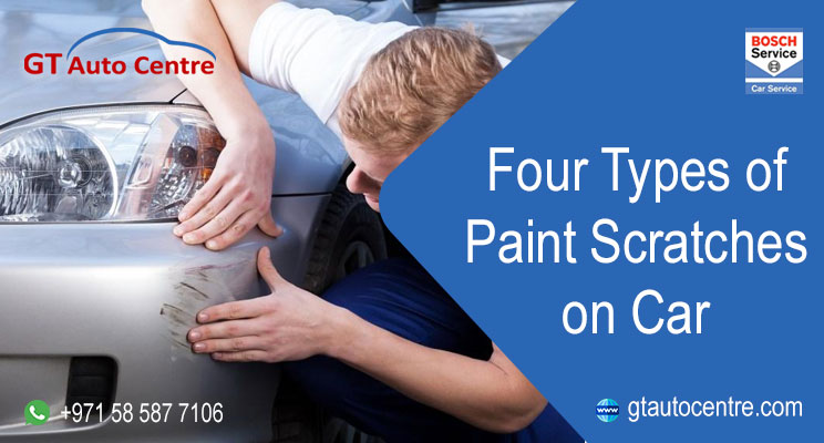 四种类型的油漆划伤CAR